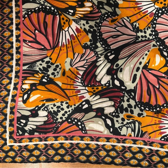 Pretty Persuasions Vibrant Multicolor Butterfly Print Scarf - Picture 2 of 5